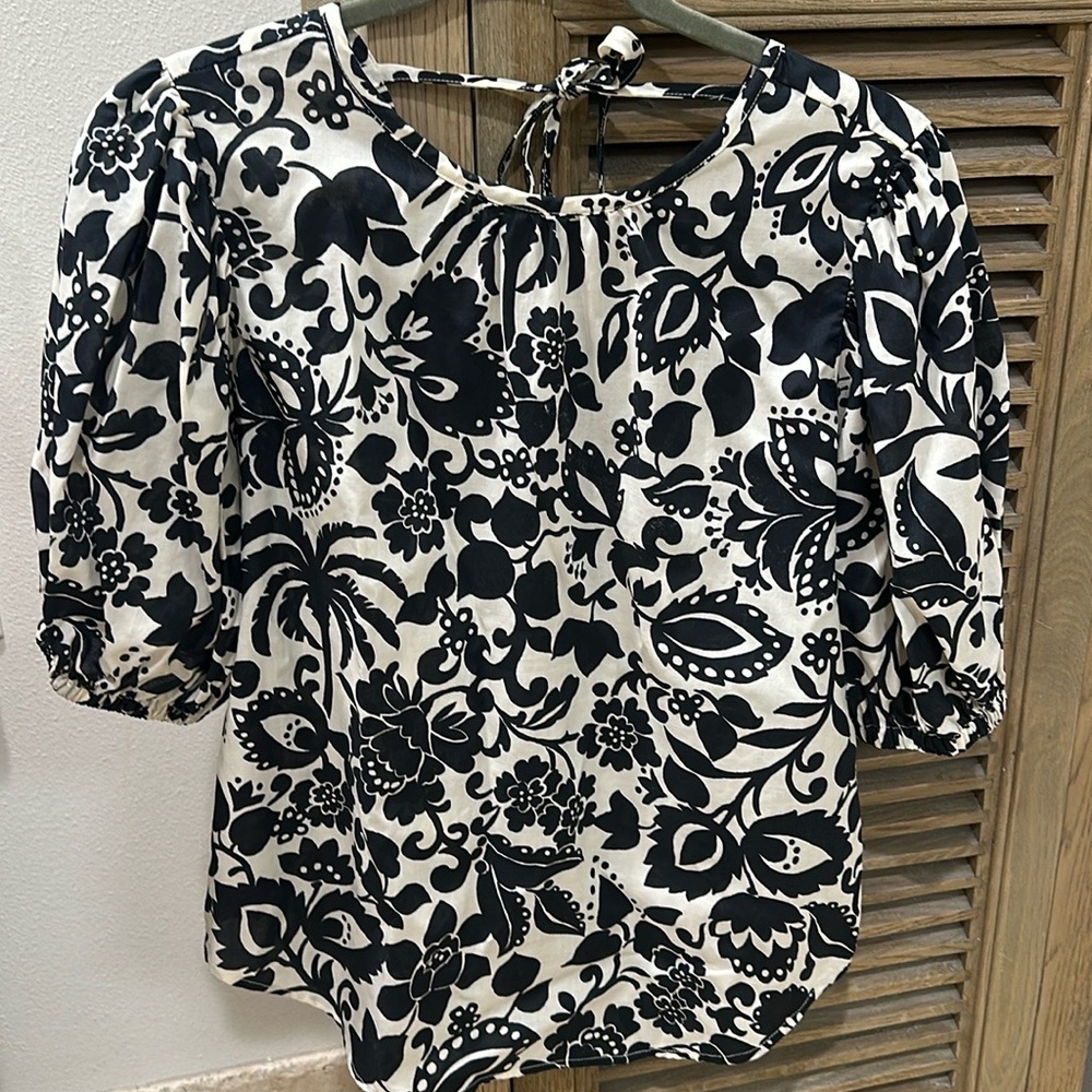 Ann Taylor Lyocell Cotton Blouse